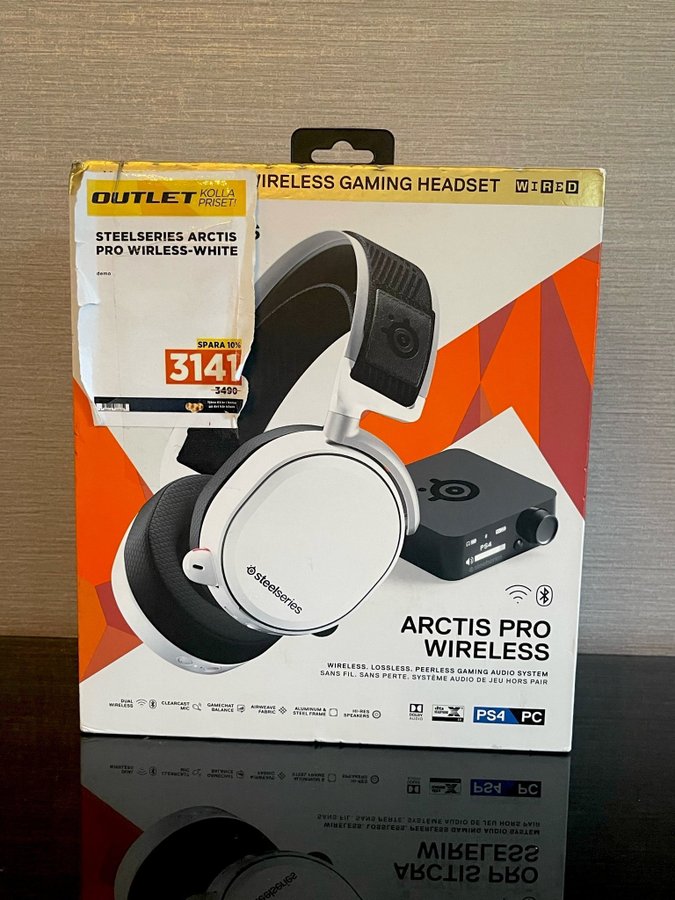 Steelseries Arctis Pro Wireless White Trådlös headset