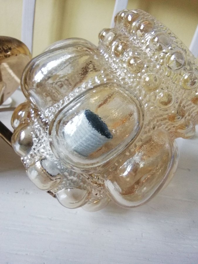 Helena Tynell design Vägglampa Champagneglas kupa o mässing