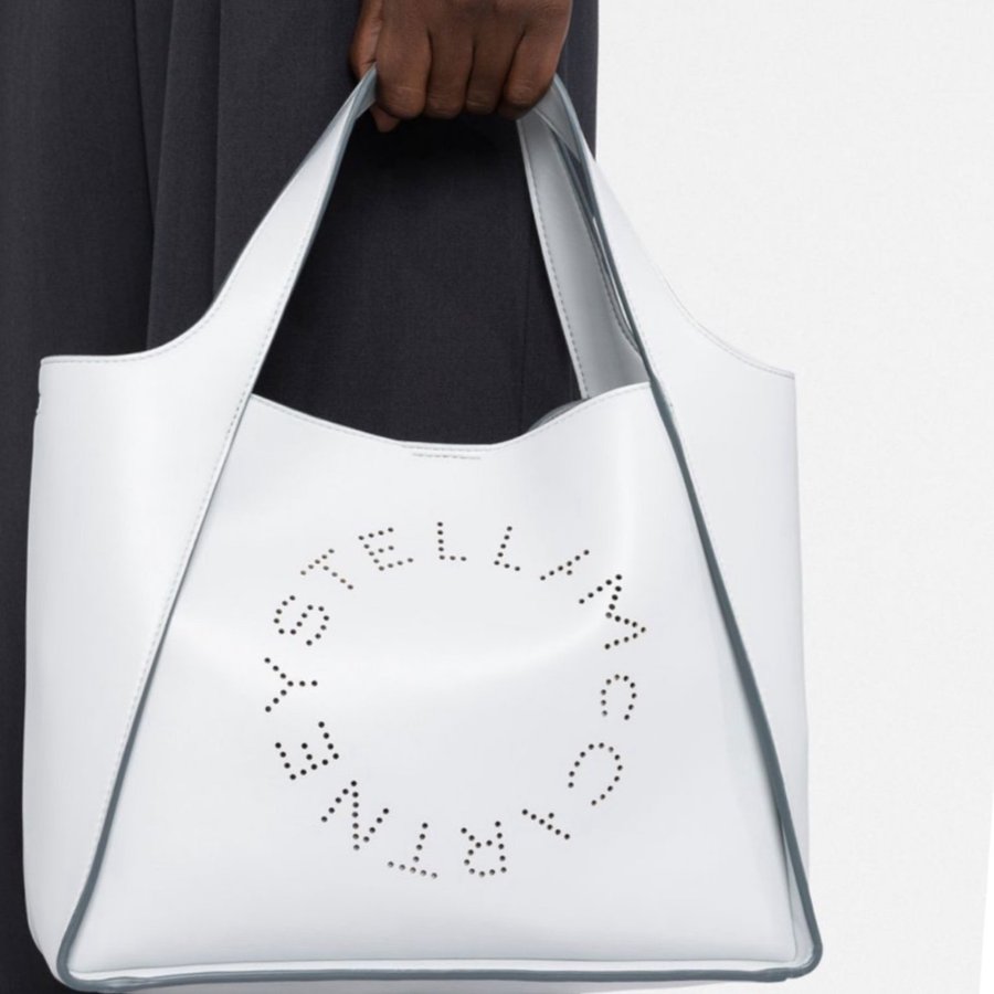 Stella McCartney The Logo Bag Vegan Ljusblå