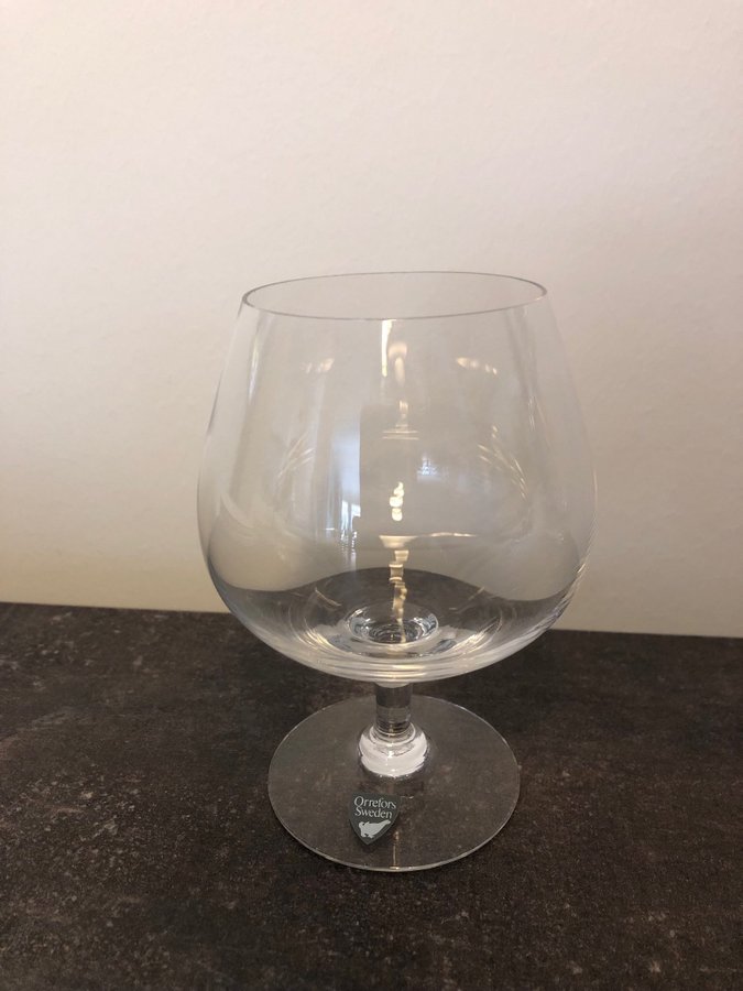 4 konjak / cognac glas Hald Orrefors Nils Landberg