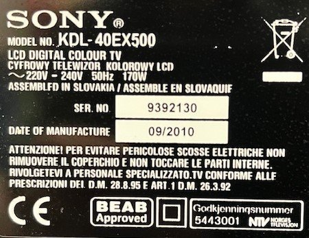Sony Bravia 40" Full HD