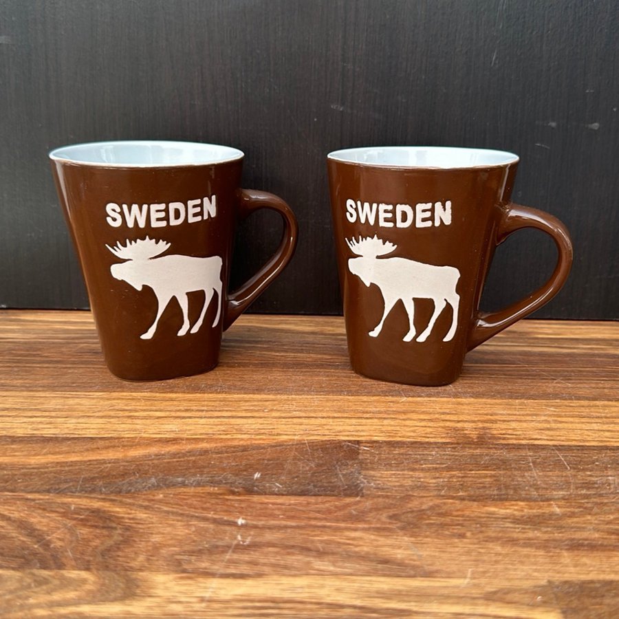 Mugg Älg Sweden brun