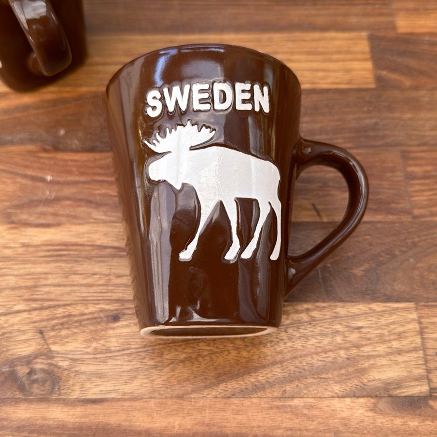 Mugg Älg Sweden brun