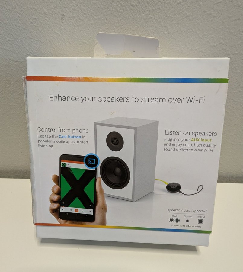Chromecast audio - oanvänd i öppnad förpackning
