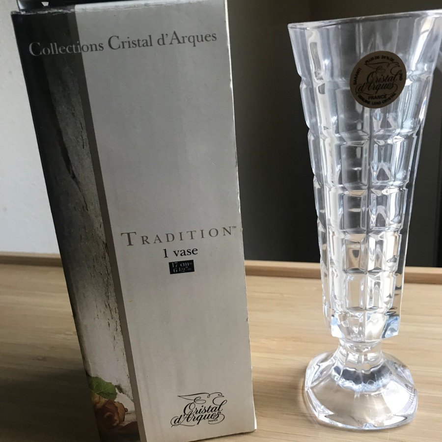 Helt ny oanvänd Tradition Vase Cristal Collections d' Arques