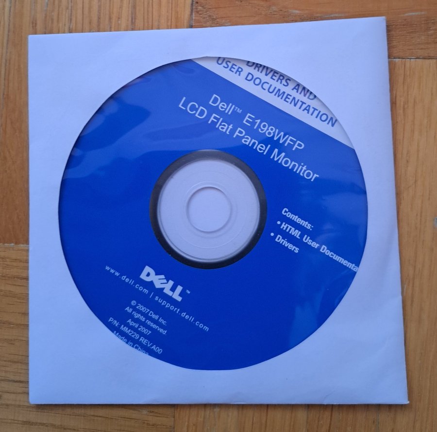 DELL E198WFP LCD Flat Panel Monitor Drivers and users documentation