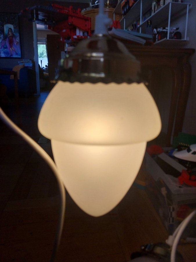 2st TAK/fönsterlampa glas mässing tidigt 1900-tal