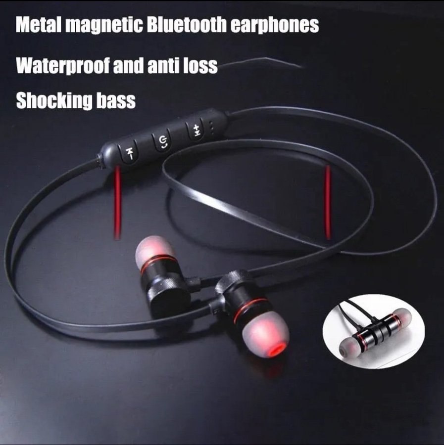 Trådlös Binaural Stereo Sport Bluetooth Headset Öronhängande Löpning