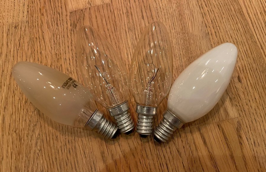Glödlampor i olika sorter  stl 15 st