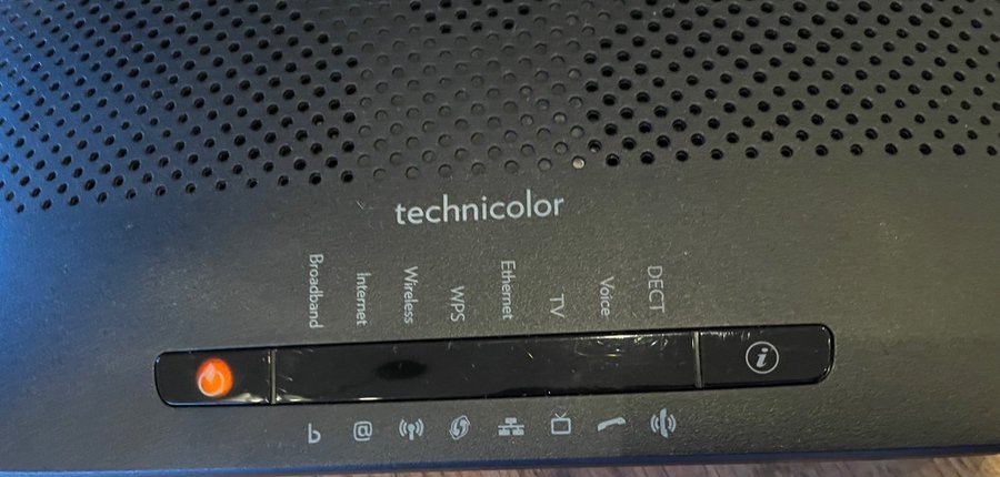 Technicolor TG799TSvn v2 router