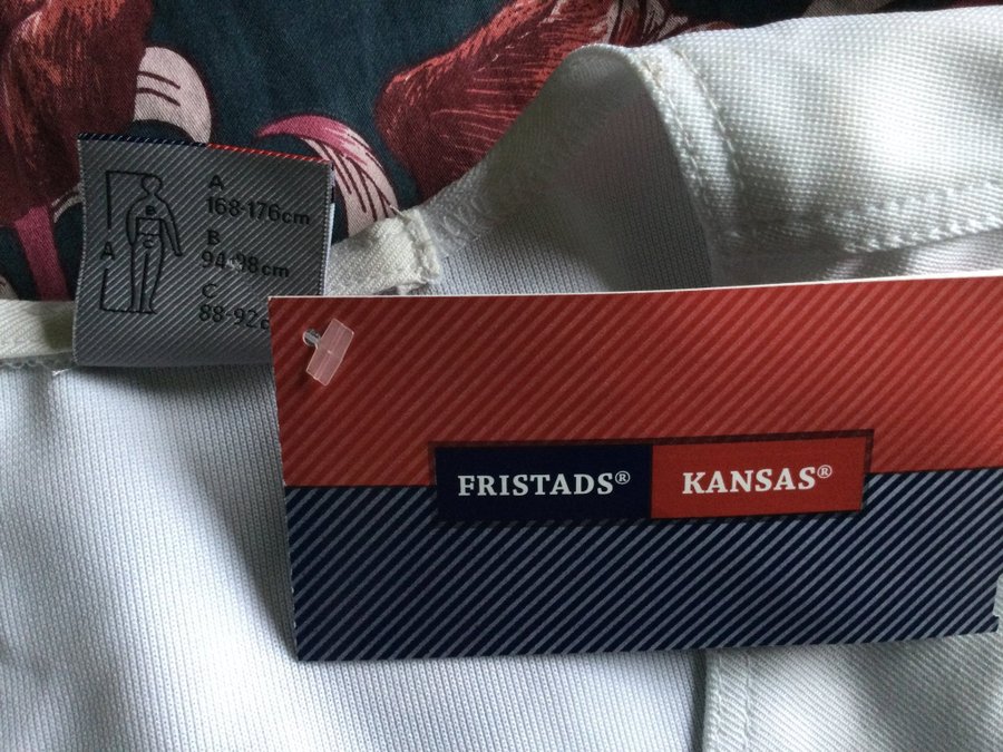 Fristads Kansas vit arbetsbyxa storlek D96