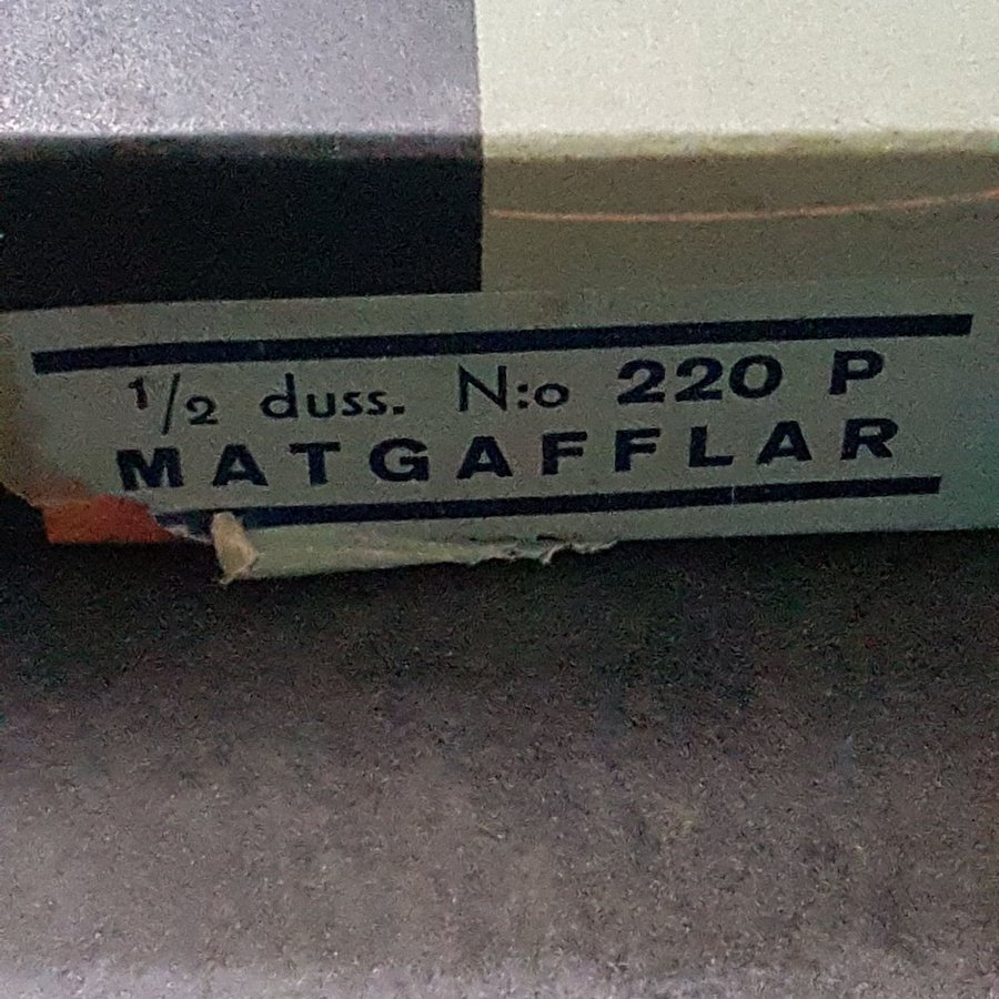 Matgafflar6 strostfritt stål Jernbolaget Eskilstuna Sweden 195 cm långa 