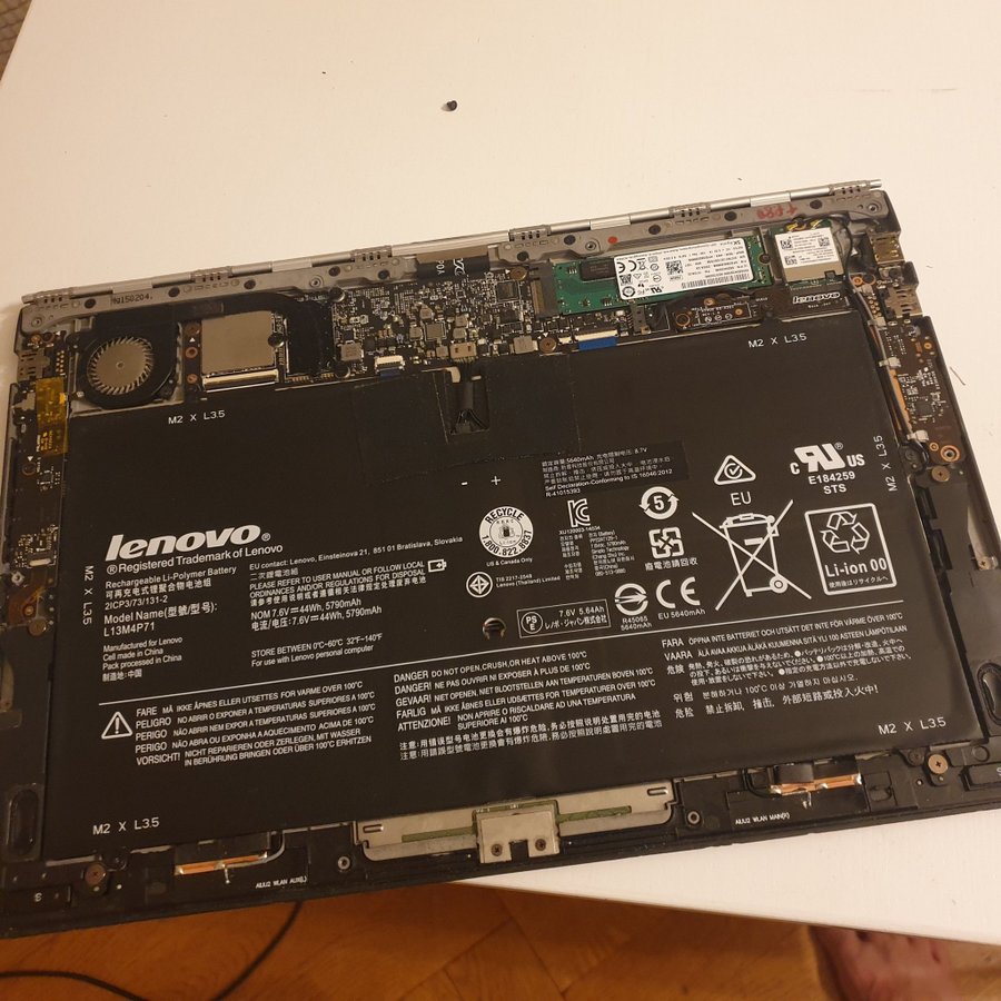 Defekt moderbräda Lenovo yoga 3 pro 1370 reservdelar