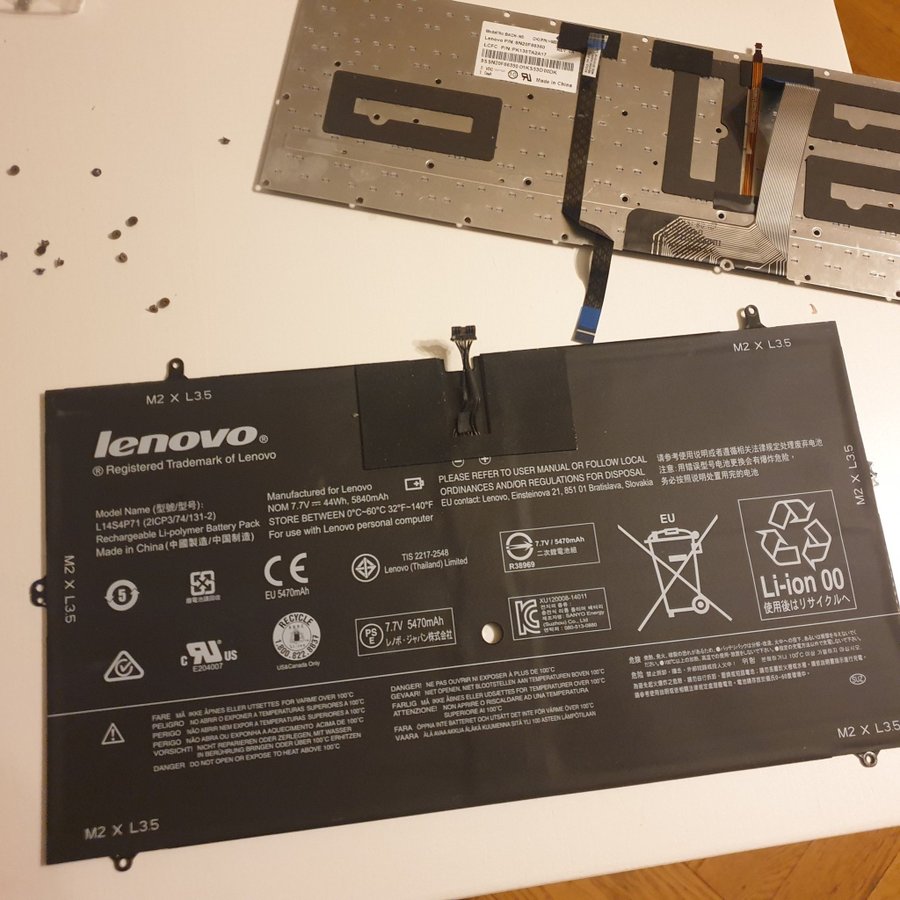 Defekt moderbräda Lenovo yoga 3 pro 1370 reservdelar