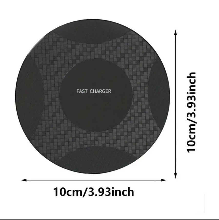 10W trådlös laddningsplatta för iPhone - Samsung Xiaomi Induction Type C trådlös