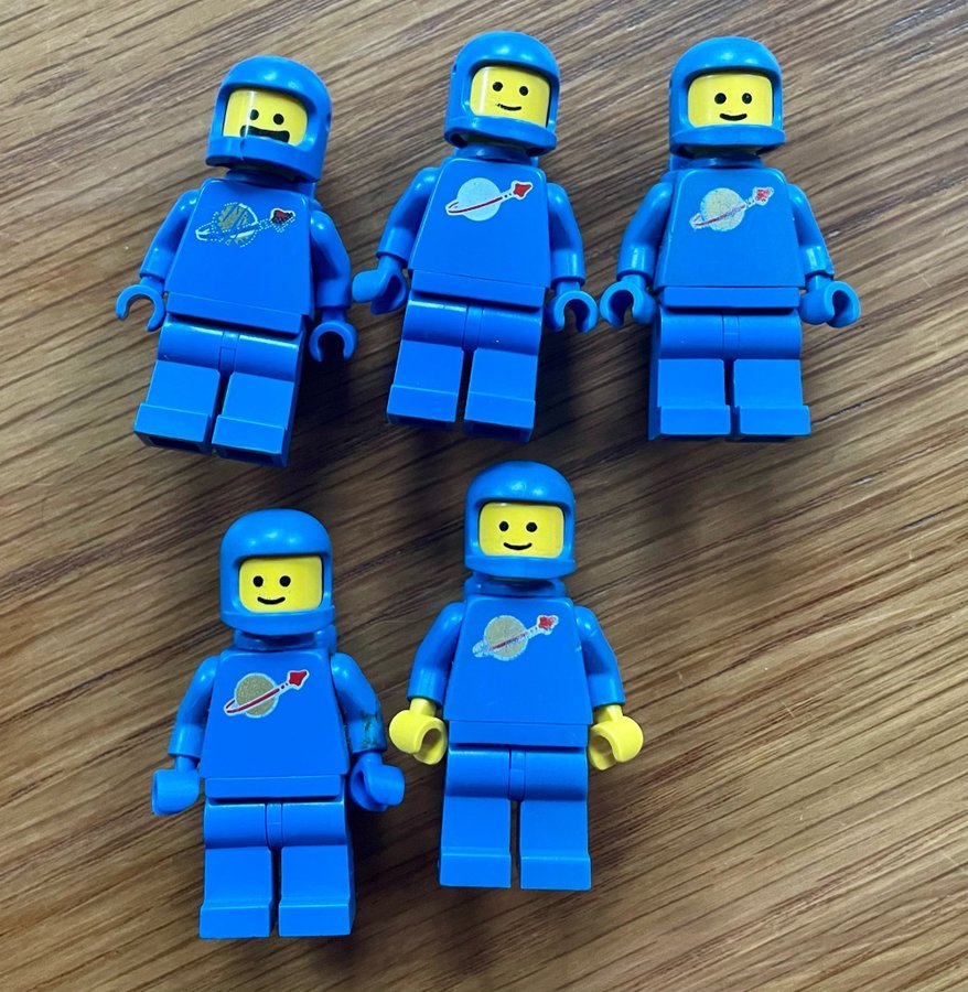 #E24 ÄKTA LEGO retro classic space figurer gubbar minifigurer