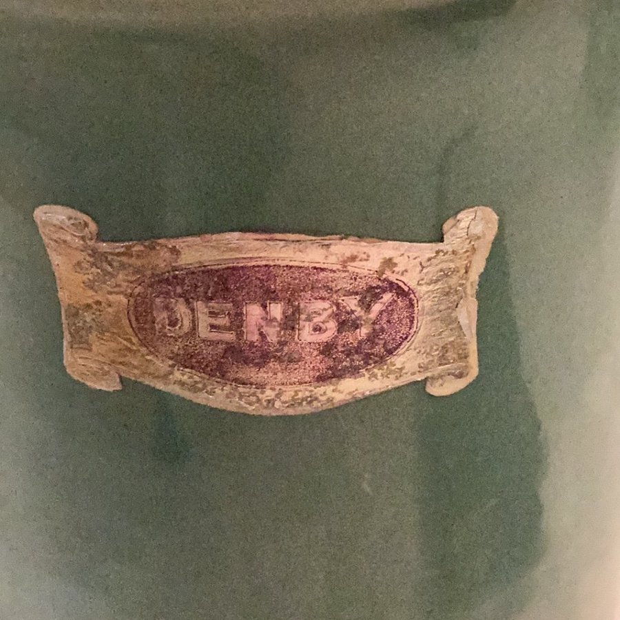 DENBY hot water jug manor green 1950-tal 1950ies vintage