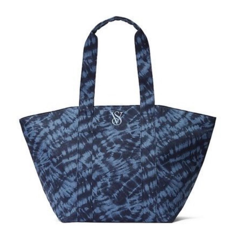 Victorias Secret Tote Bag Blå Batik Nytt!!