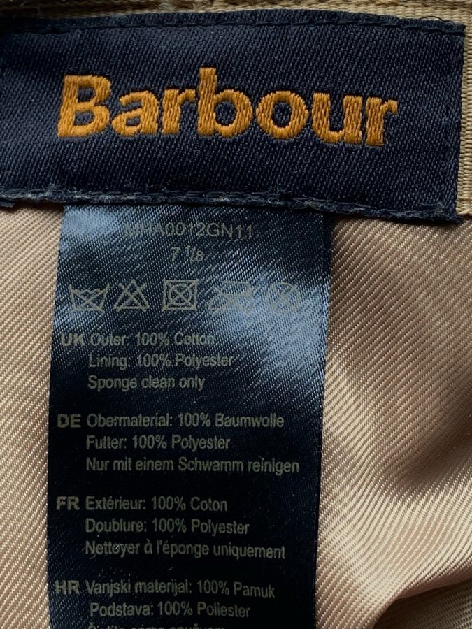 Barbour beige keps storlek 7 1/8 =Large