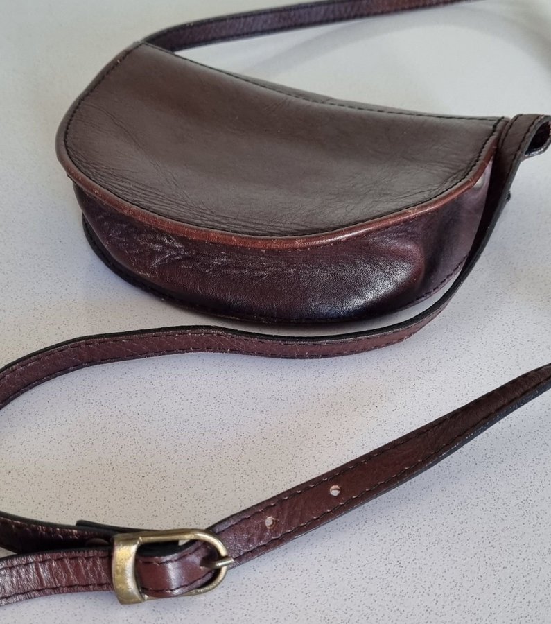 ADAX Handväska Sadelväska Crossbody Vintage Axelremsväska