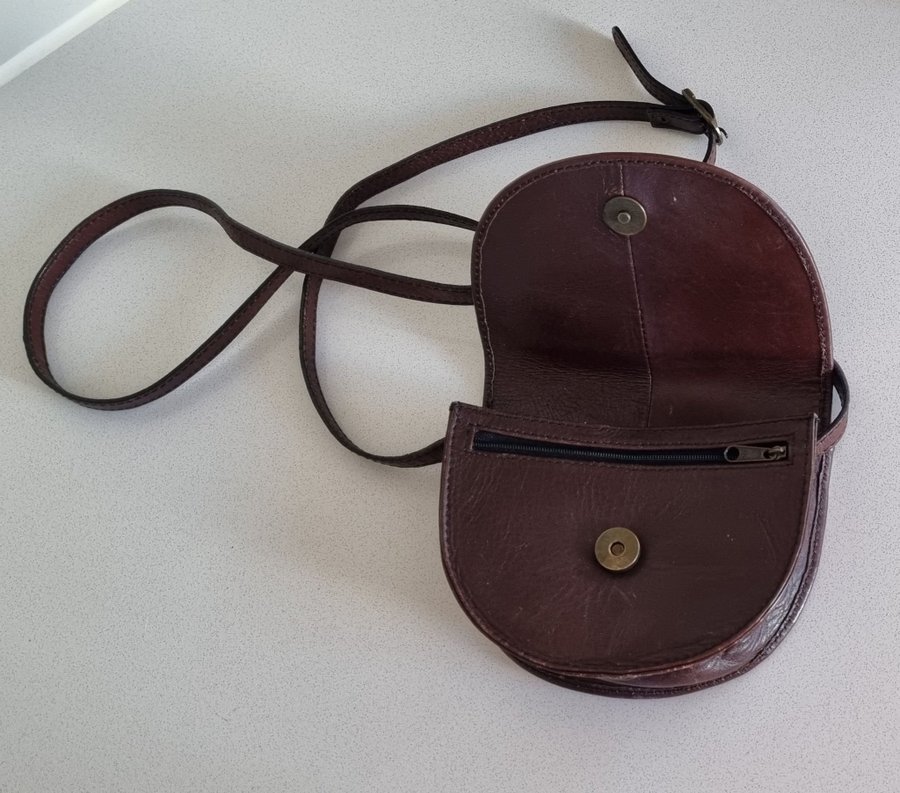 ADAX Handväska Sadelväska Crossbody Vintage Axelremsväska