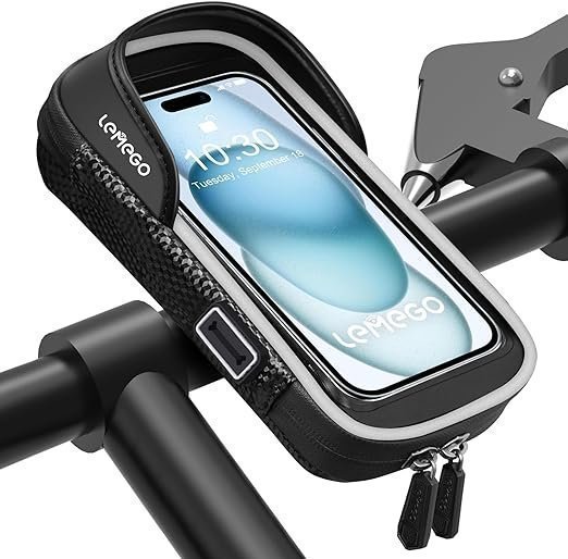 Helt ny Telefonhållare vattentät reflekterande MTB-cykelstyrväska