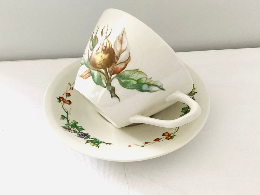 Villeroy Boch 1 kopp och fat år 1970Luxemburg