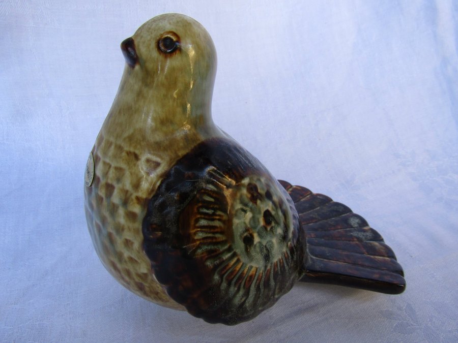 Josef Simon Söholm keramik duva fågel skulptur högbränt stengods Danmark