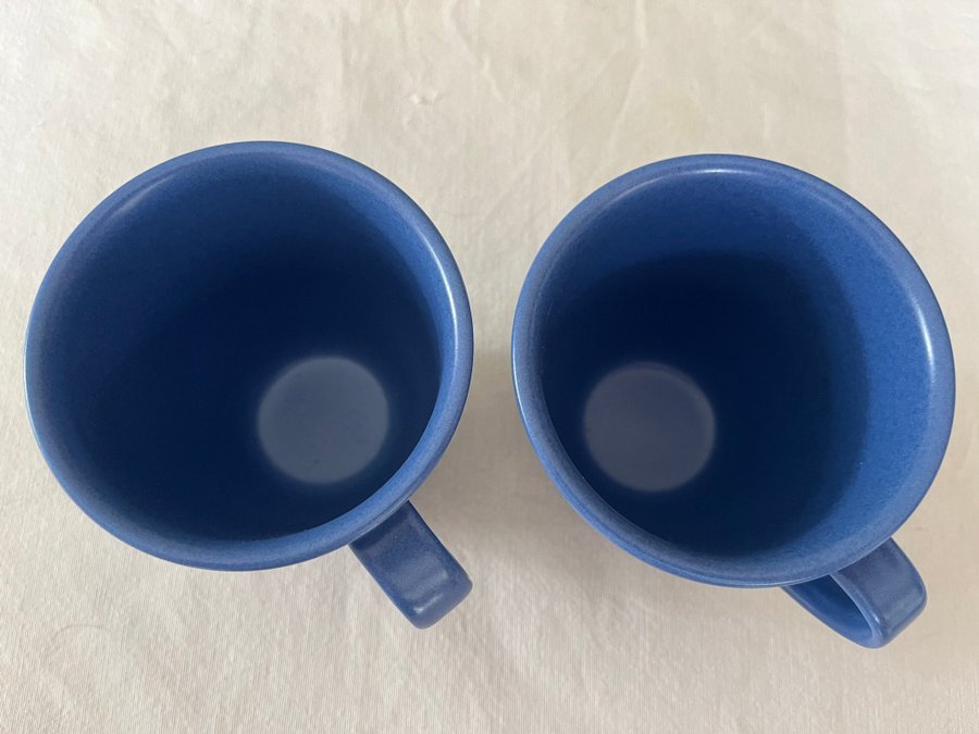 Höganäs Keramik - 2 blå muggar