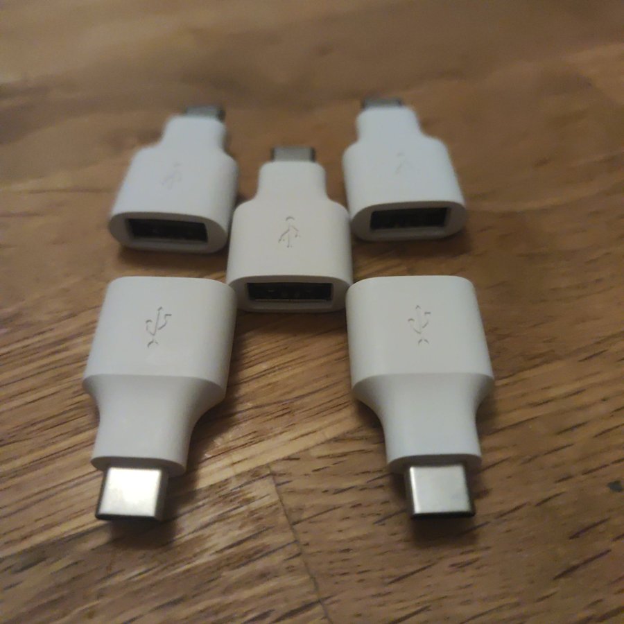 5st nya! USB A till C adapter