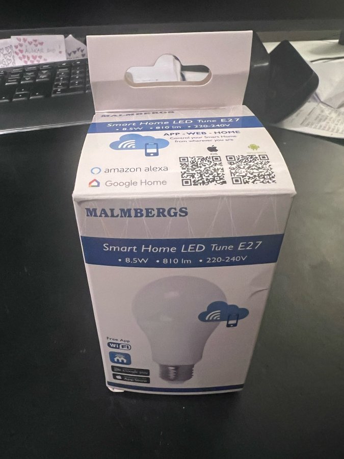 Malmbergs WI-FI LED-LAMPA