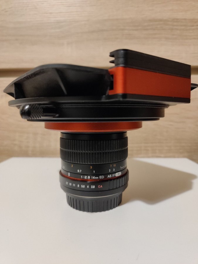 Samyang AE14mm - adapter för Lee SW150 ii