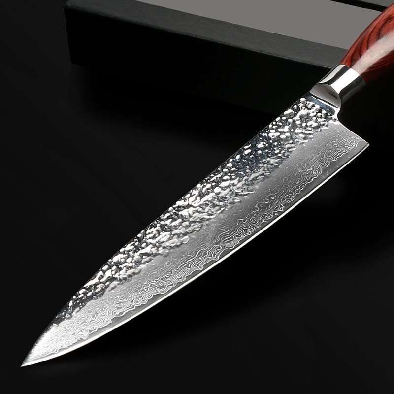 vacker ny damaskus kniv kock kniv kökskniv proffskniv