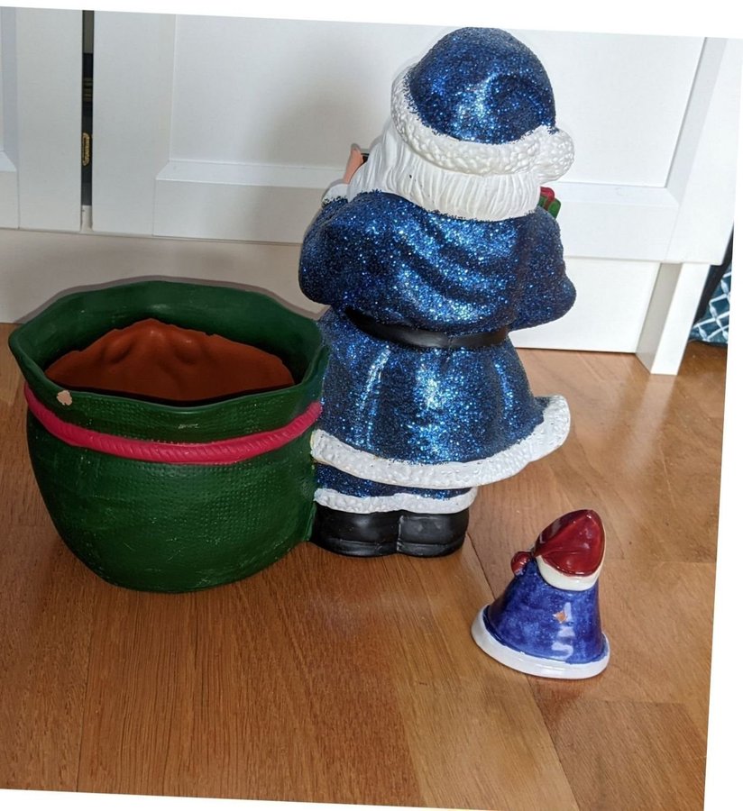 Paket med blåa tomtar Juldekoration Glittrande tomtar!