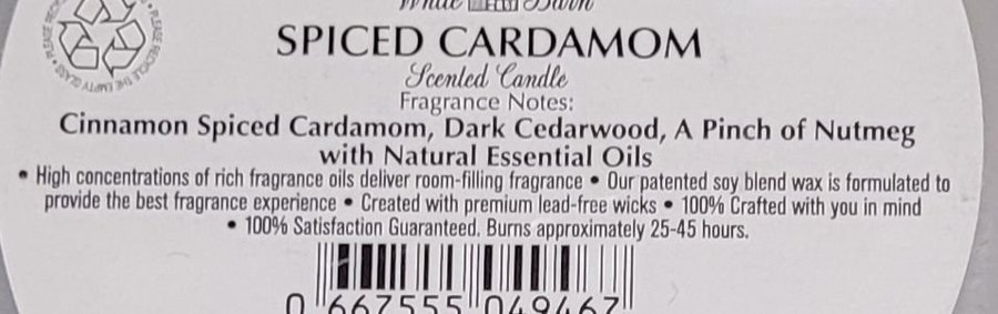 SPICED CARDAMOM Bath  Body Works 3-wick candle doftljus USA doft cinnamon ljus