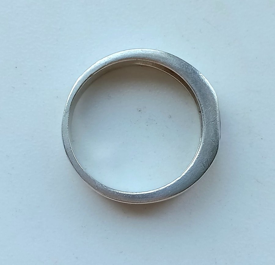 Mycket Vacker Ring Sterling Silver Ädelsten Ametist 19½mm Ø 53 GRAM Bra Skick!