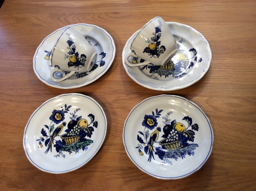 Spode- Blue Bird- England- (6)St Kaffeservis