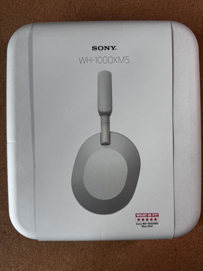 Sony WH-1000XM5 trådlösa brusreducerande hörlurar silver