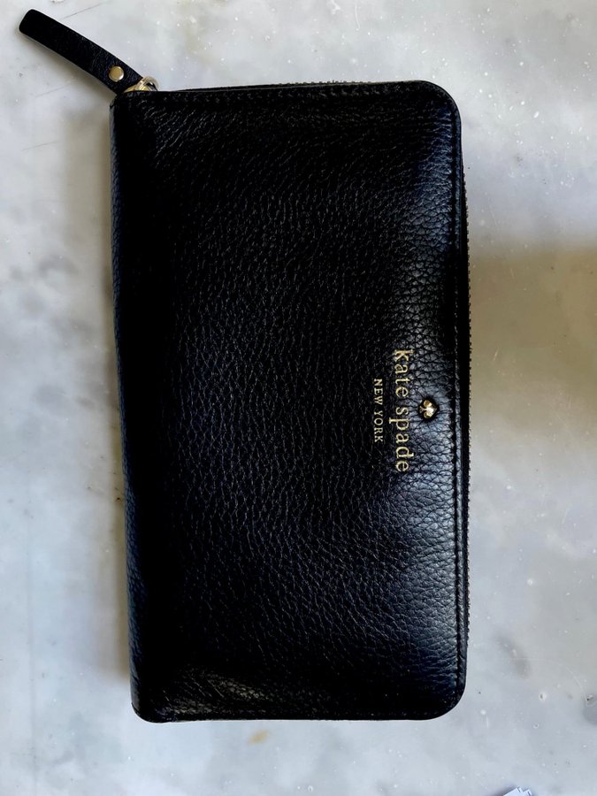 Kate Spade plånbok svart läder