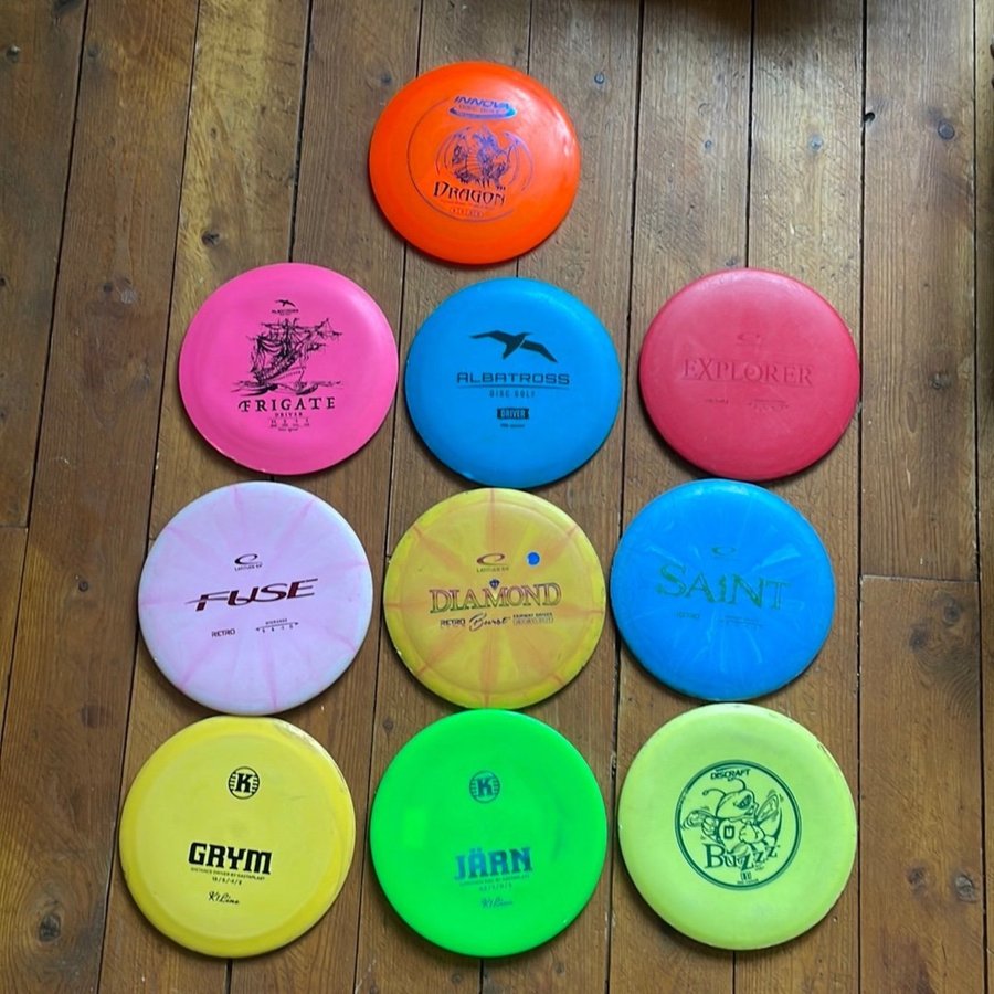 Discgolf- Blandat paket - Latitude 64 Innova Kastaplast Discraft