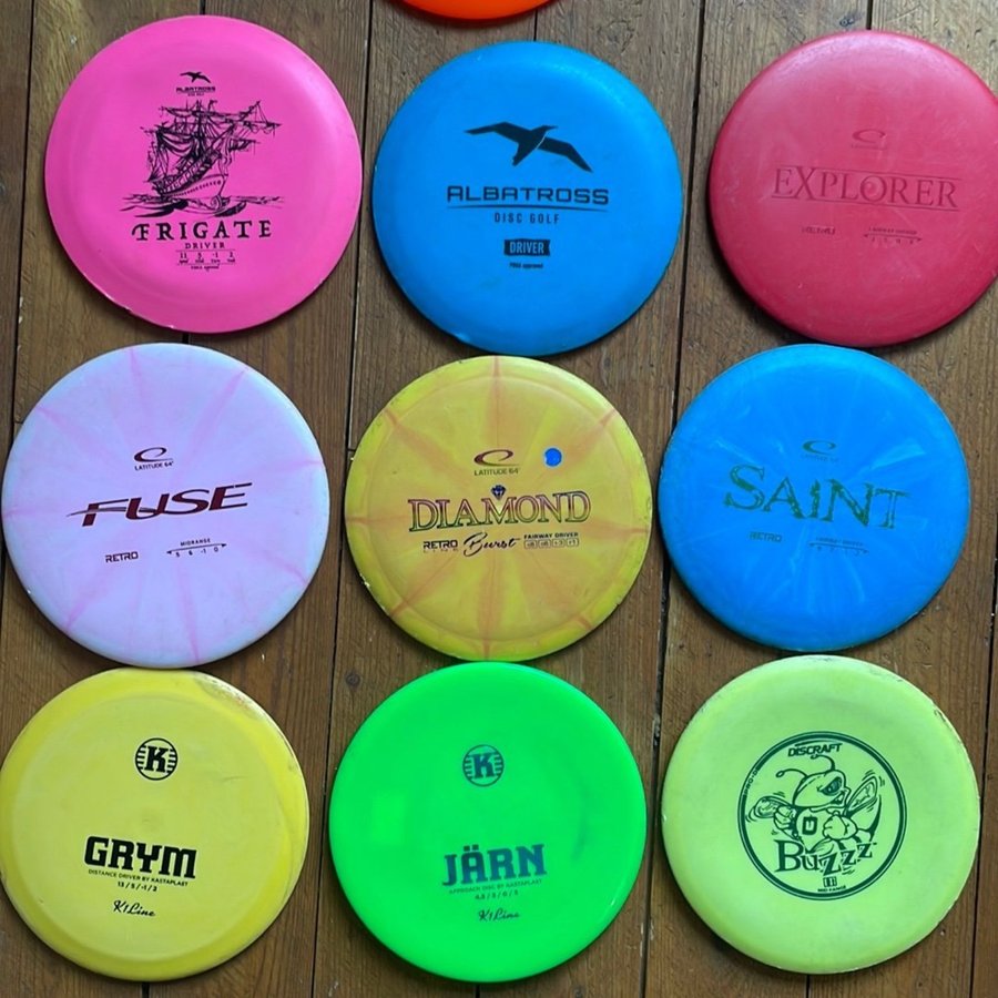 Discgolf- Blandat paket - Latitude 64 Innova Kastaplast Discraft