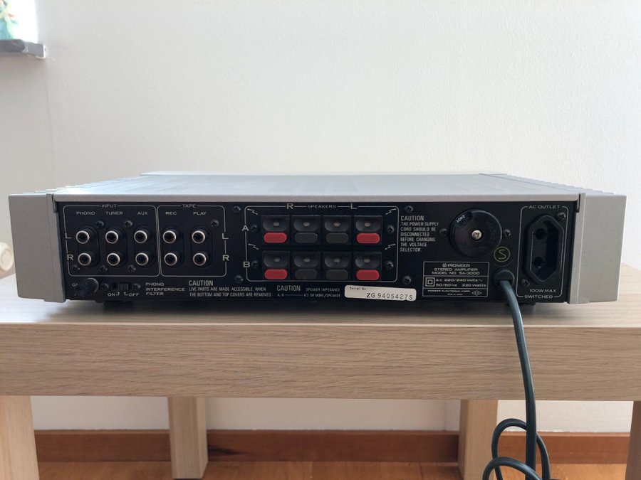 Pioneer SA-3000 midi förstärkare (1979-81)