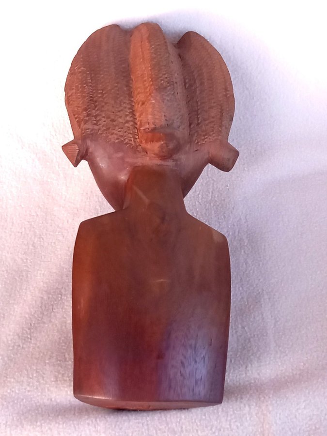 African vintage wood carving / sculpture female bust