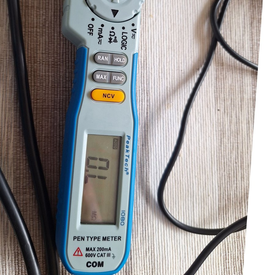 2 Digitala MULTIMETER Peak Teck 1096 och Peak Teck 1080som Ny!