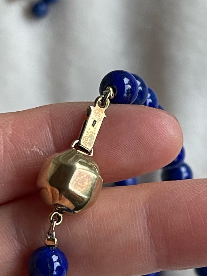 Äkta silver med Lapis Lazuli? Halsband / ring/ örhänge LOT/ Smyckespaket