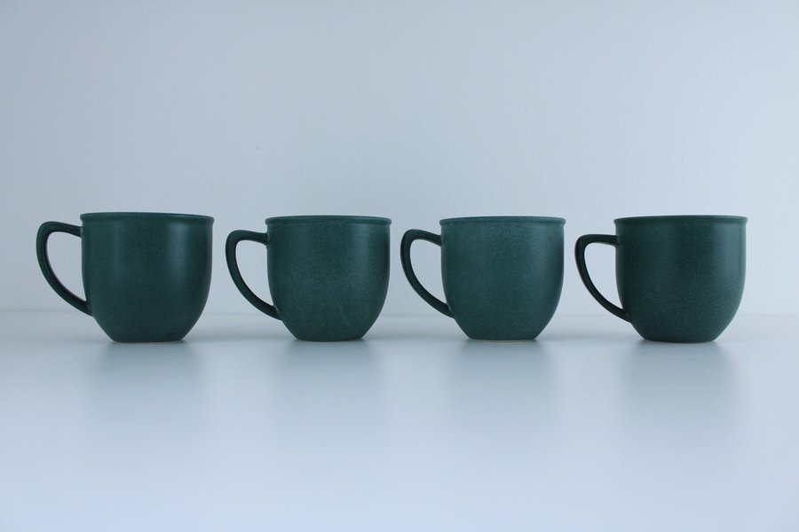 Höganäs Keramik Collection | Grönspräckliga Club Muggar | 4 st