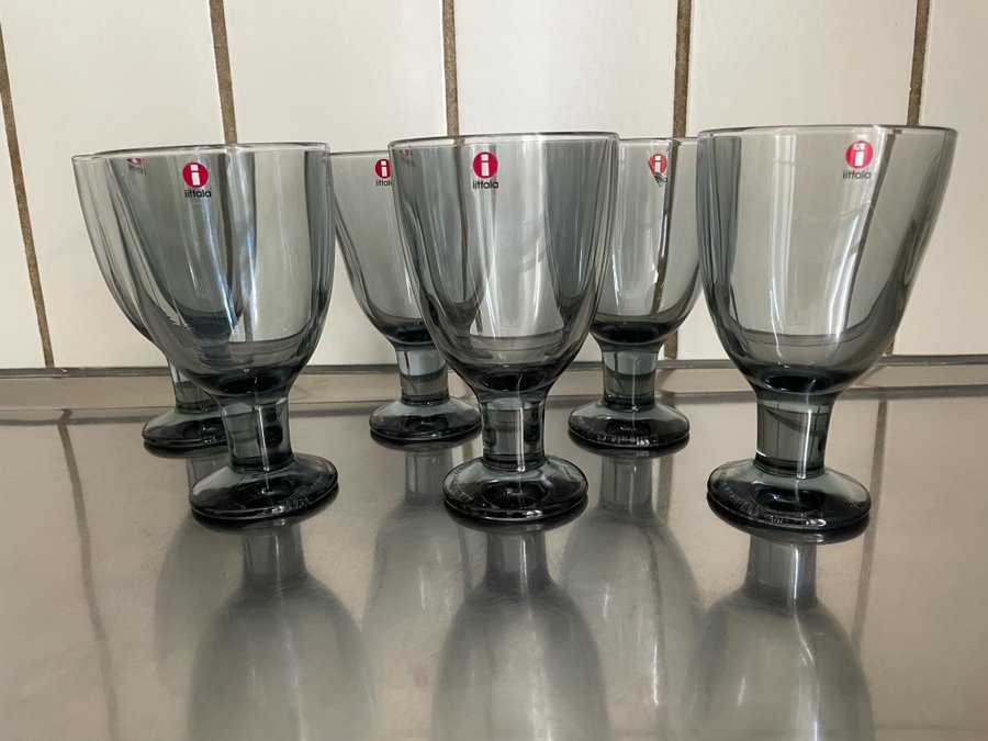 Iittala 6 st Vin/Dricksglas Verna Kerttu Nurminen