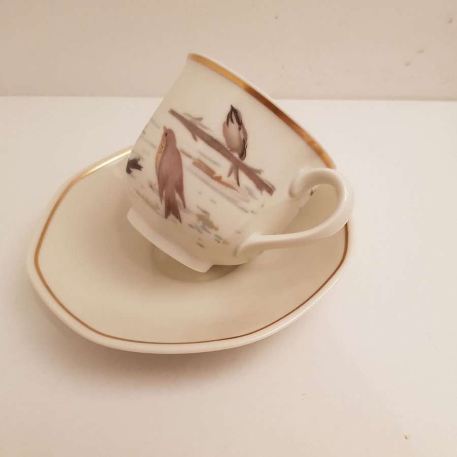 Heinrich Tyskland Villeroy  Boch Set med 1 tekopp/Kaffekopp med fat