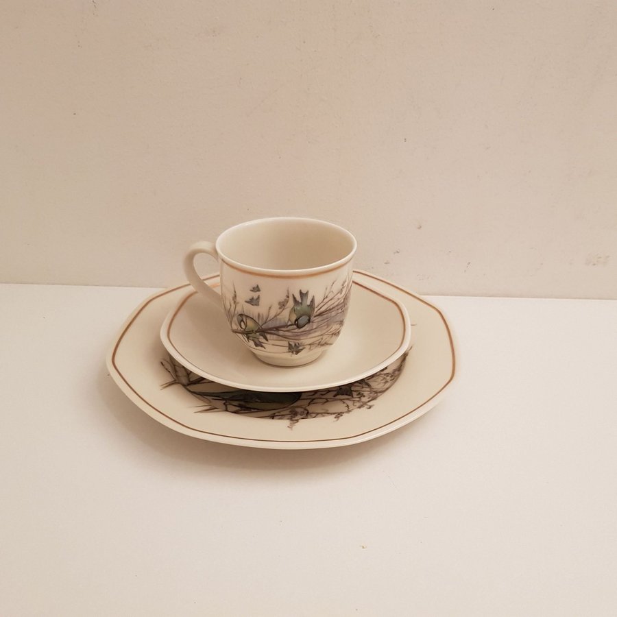 Heinrich Tyskland Villeroy  Boch Set med 1 tekopp/Kaffekopp med assiett