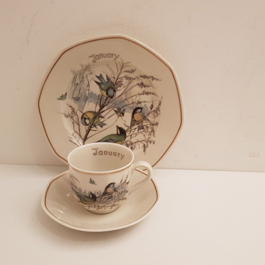 Heinrich Tyskland Villeroy  Boch Set med 1 tekopp/Kaffekopp med assiett